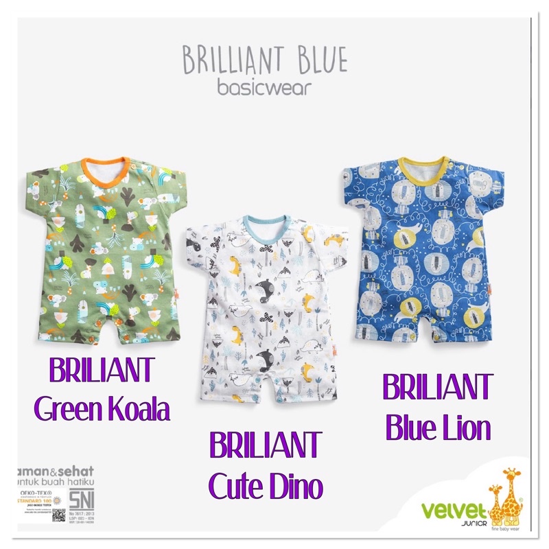 Baju Jumper Romper Bayi VELVET JUNIOR Newborn Bayi Baju Kodok Segiempat Spesial Katun