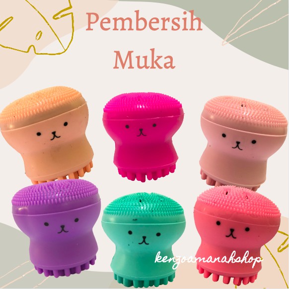 Sikat pembersih muka motif gurita