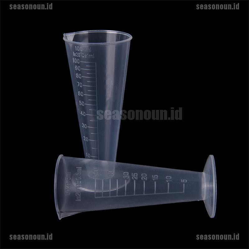 【sea】50ml 100ml Transparent cup scale Plastic measuring cup Measuring Tools