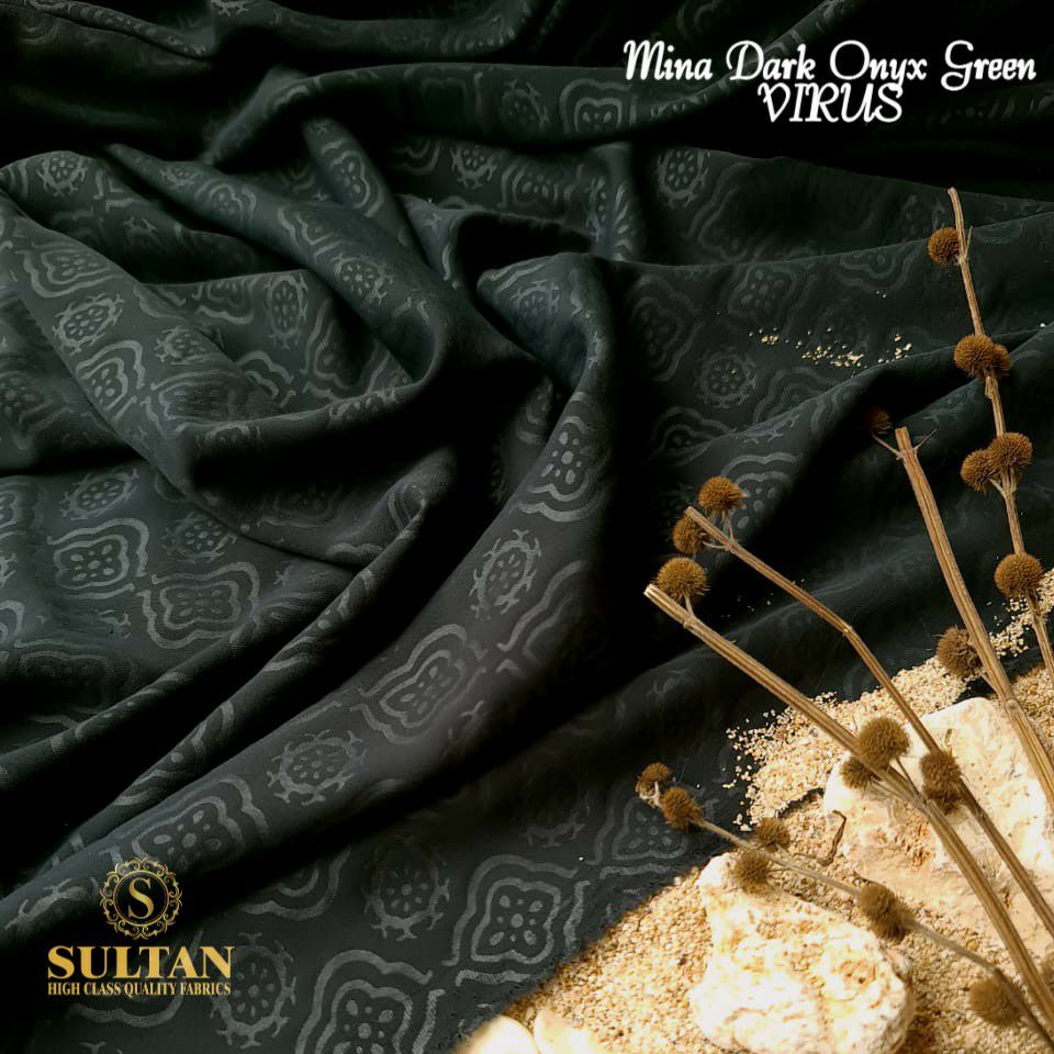 Kain Abaya Sultan Mina Emboss VIRUS