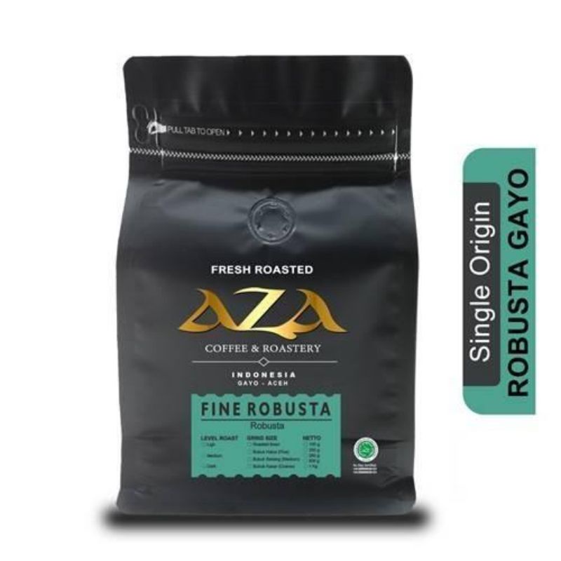 

Kopi Gayo Fine Robusta 100 gr Roasted Bean (Biji) | Aza Coffee