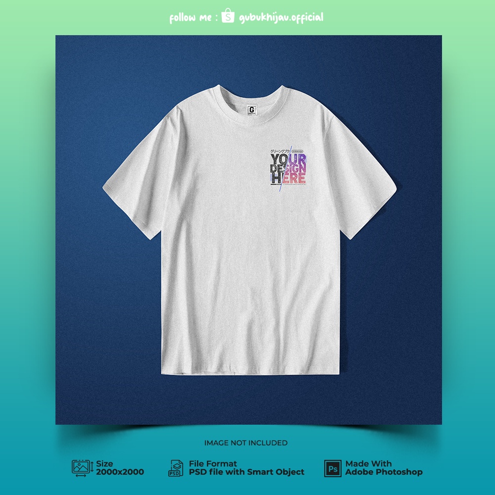 Jual Mockup Kaos Bagian Depan Format file PSD | Shopee Indonesia