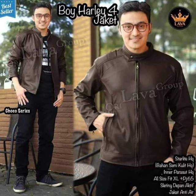 BOY HARLEY JACKET SEMIKULIT