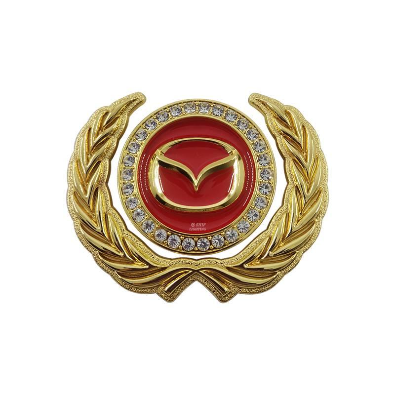 1pc Stiker Emblem Logo Mazda Diamond Bahan Metal Untuk Dekorasi Mobil Mazda