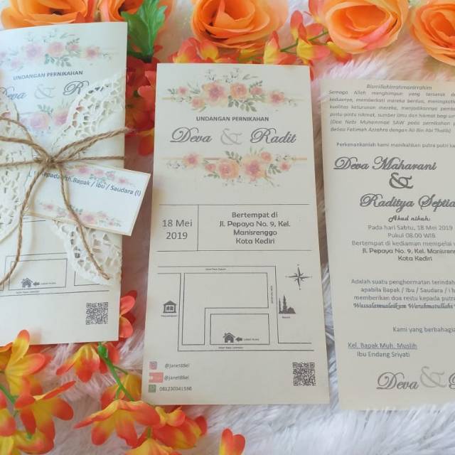 Undangan single soft cover moderen