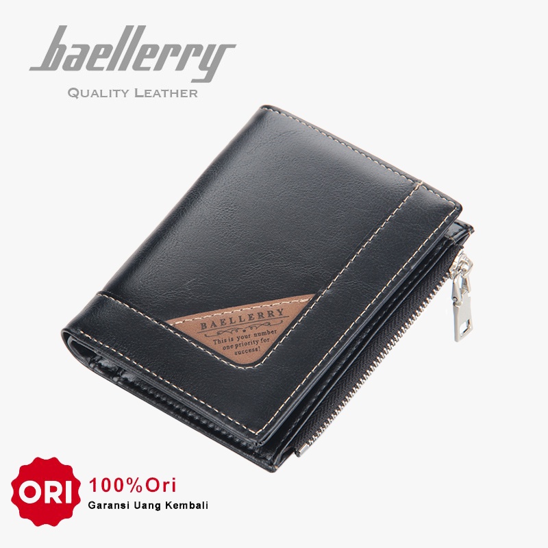 BAELLERRY DR070 Dompet Pria Bahan Kulit PU Leather Premium WATCHKITE WKOS