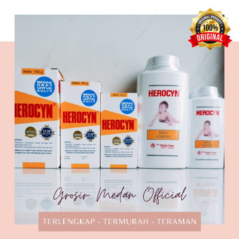 HEROCYN BEDAK TABUR BIANG KERINGAT GATAL GATAL ANAK BAYI DAN DEWASA