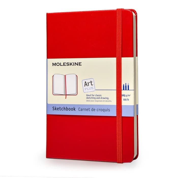 

Lyra Sketch Book - Kiky Sketch Book - Papan Tulis Gambar Moleskine Art Sketchbook Red Pocket