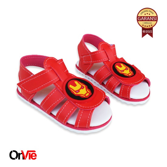 Onvie Sandal Anak Laki-laki Ironman | Sandal Gunung Balita | Sandal Baby Lucu Ironman Karet