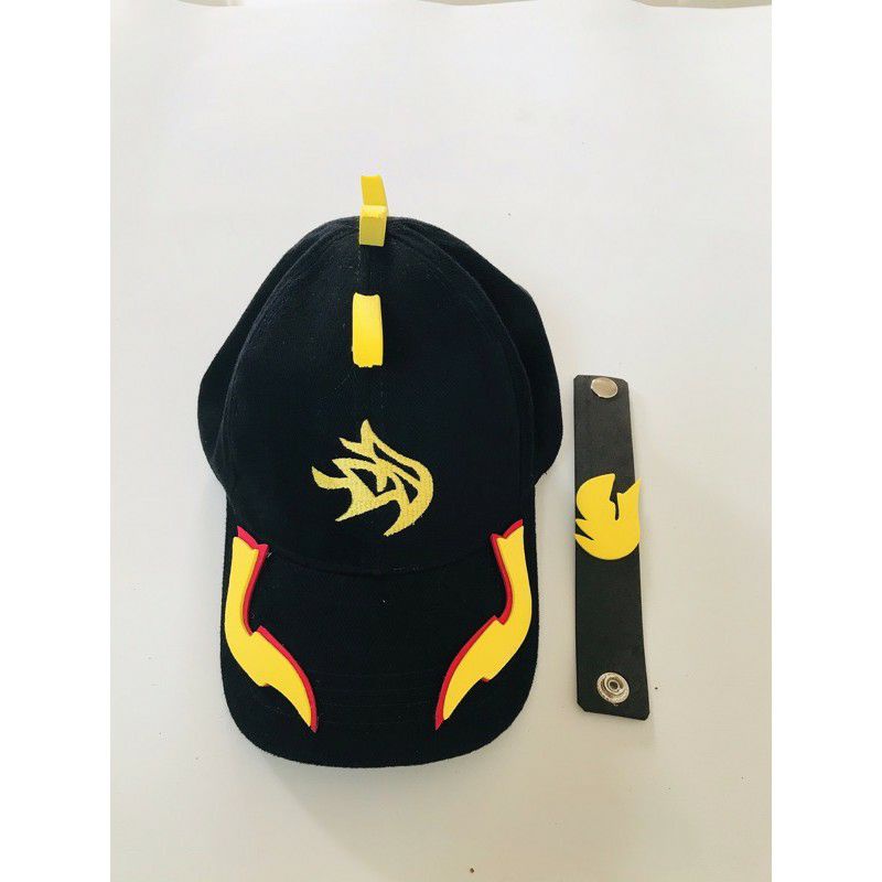 TOPI BOBOIBOY API BLAZE LOGO BORDIR