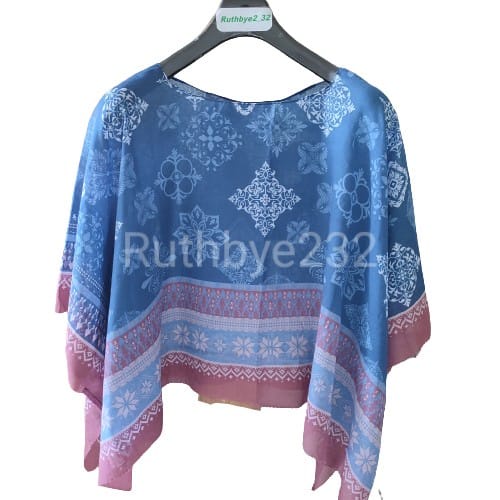 Ruthby Kimono Scarf / Scarf Outer / Outerwear / Outer Scarf-Kimono-Candis Navy