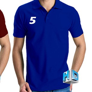 HD | Polo shirt KAOS POLO PRIA / KAOS KRAH | Baju polo pria | atasan pria-5 biru