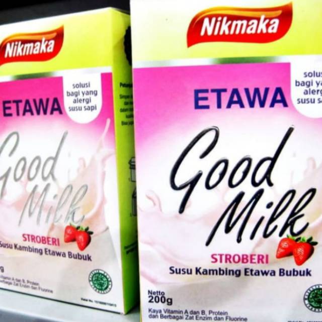 

Susu Kambing Etawa NIKMAKA Rasa Stroberi
