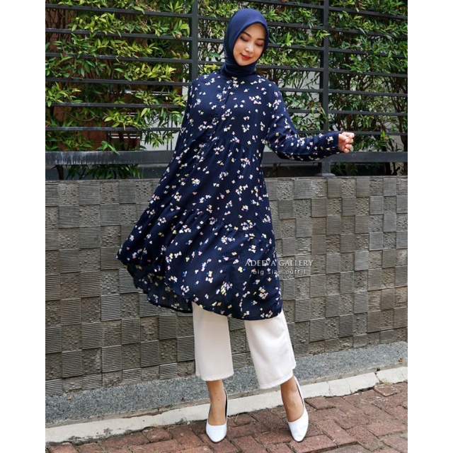 ADEEVA Flowy Tunik Jumbo Tunik Rayon Viscose