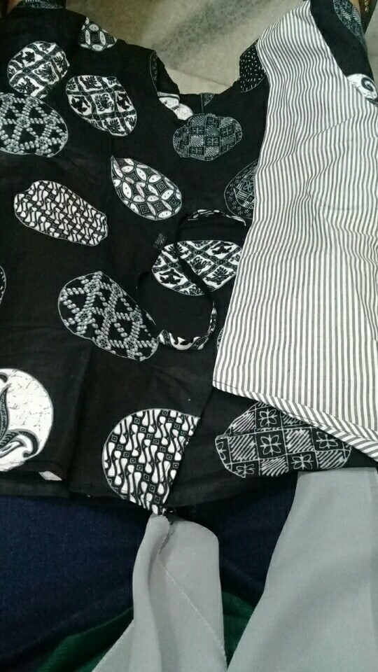 M-l-xl-xxl Tunik Batik Wanita Shibori Seragam Batik Murah Atasan Baju Batik Wanita Asli Pekalongan