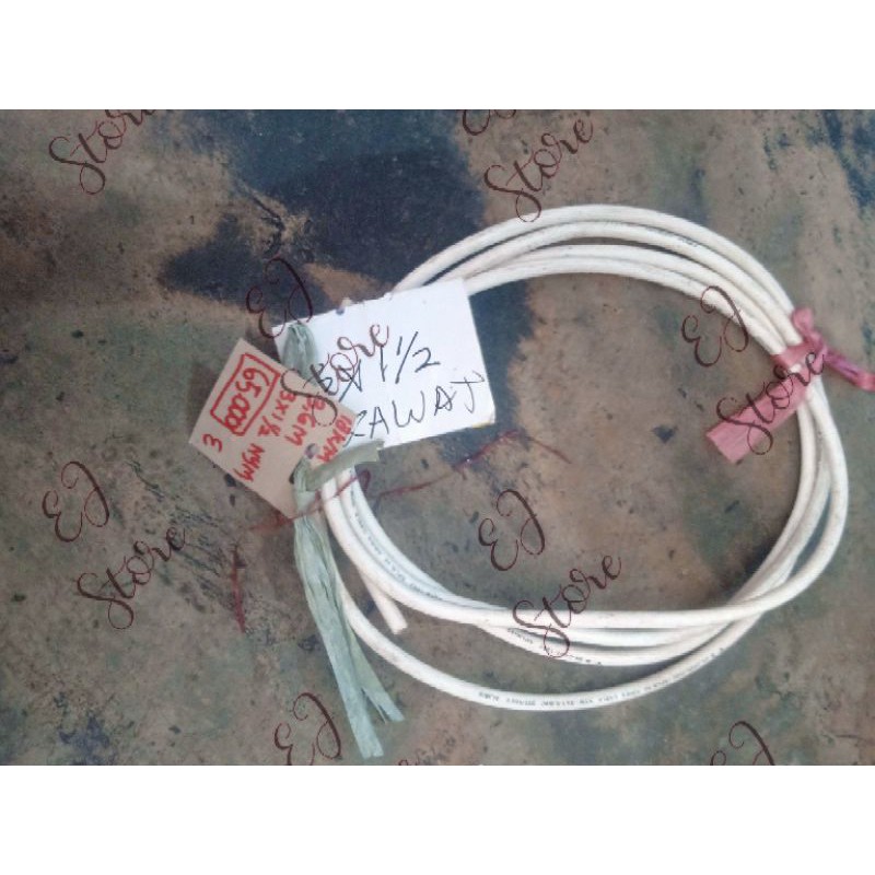 kabel nym 3x1.5 - 3.6meter - kabel kawat isi 3 - Kabel NYM Kawat Tembaga Batangan isi 3