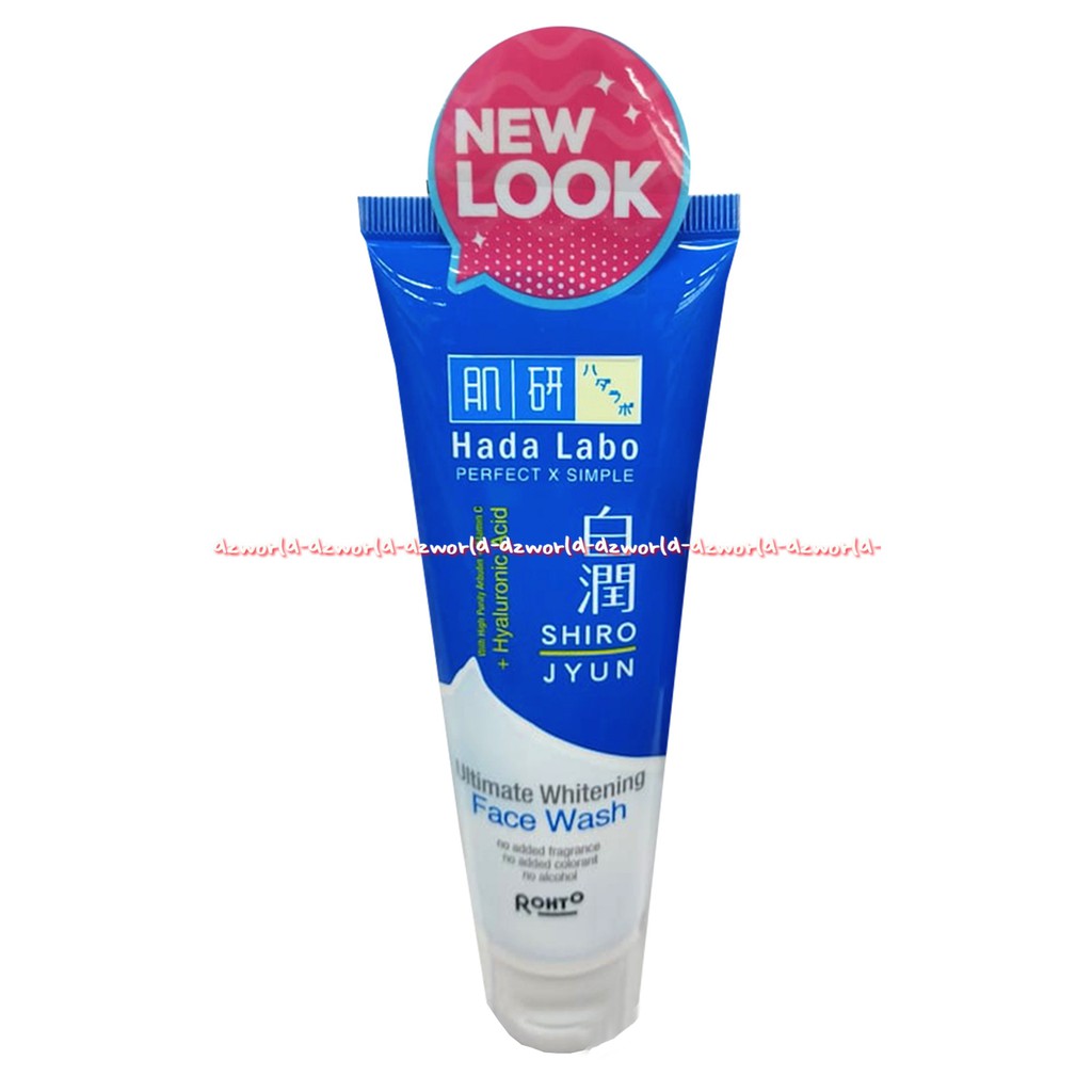 Hada Labo Face Wash Ultimate Whitening 100gr Pembersih Wajah Membantu Lebih Cerah Dan Elastis