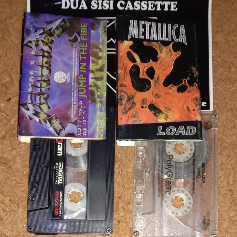 paket kaset pita metallica - creeping death - jump in the fire - load