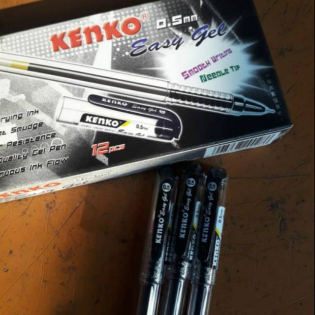 

Pulpen Gel Kenko Easy Gel. 0.5mm. Harga untuk 1 gross. - Merah