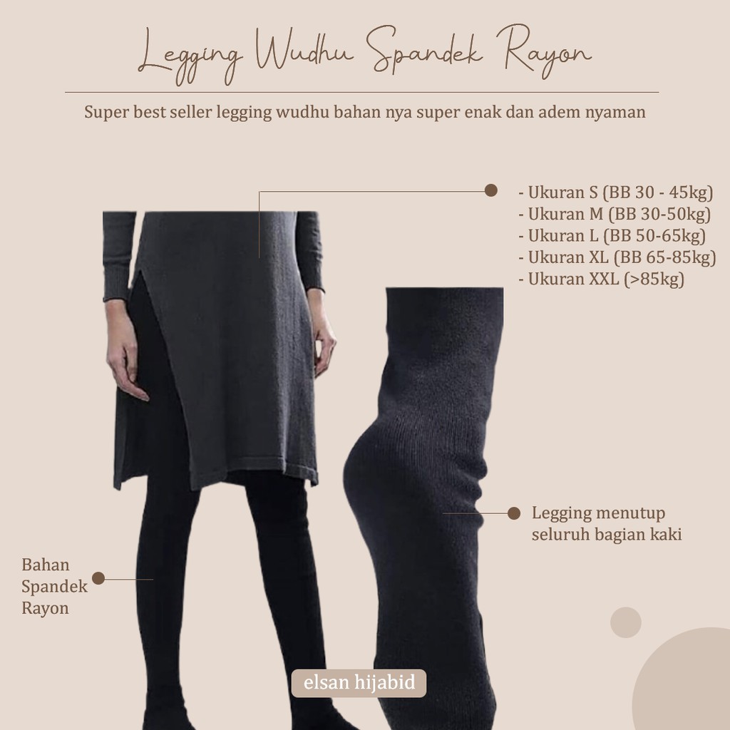 LEGGING WUDHU SPANDEK RAYON