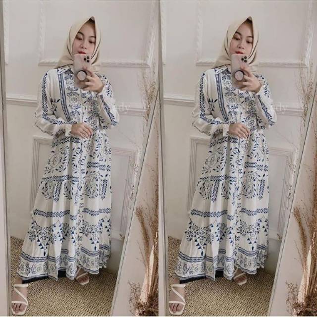 TIMI DRESS / GAMIS MUSLIM TERBARU / GAMIS TIMI / GAMIS RAYON