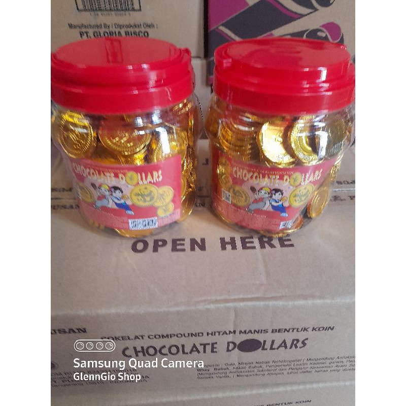 Coklat Dollar bentuk koin dollar isi 200 pcs