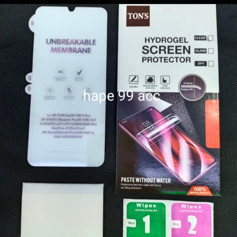 Redmi Note 8 anti gores hydrogel matte screen protector