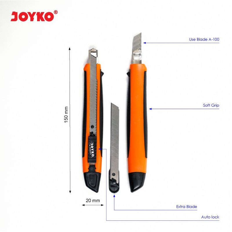 

CUTTER KECIL JOYKO A-300SG | PISAU PEMOTONG | KUAT DAN TAJAM