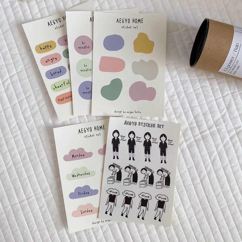 

AEGYO - STICKER SHEET JOURNALING A6 CUTE AESTHETIC