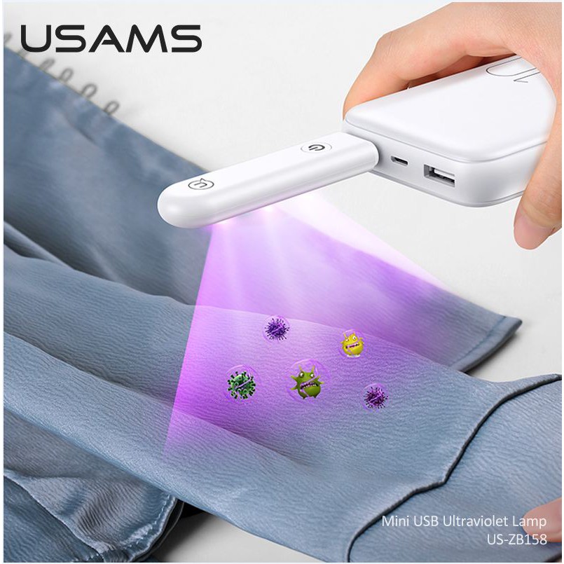 USAMS Mini USB Ultraviolet Lamp Lampu UV Anti Kuman