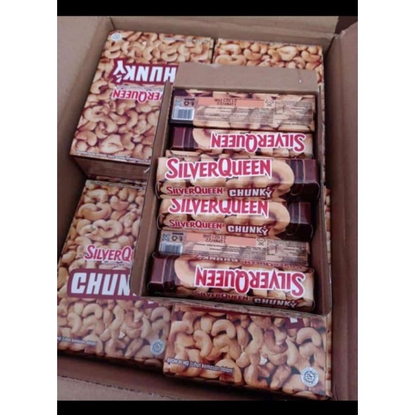 

Silverqueen chunky 33 gr satu box isi 12