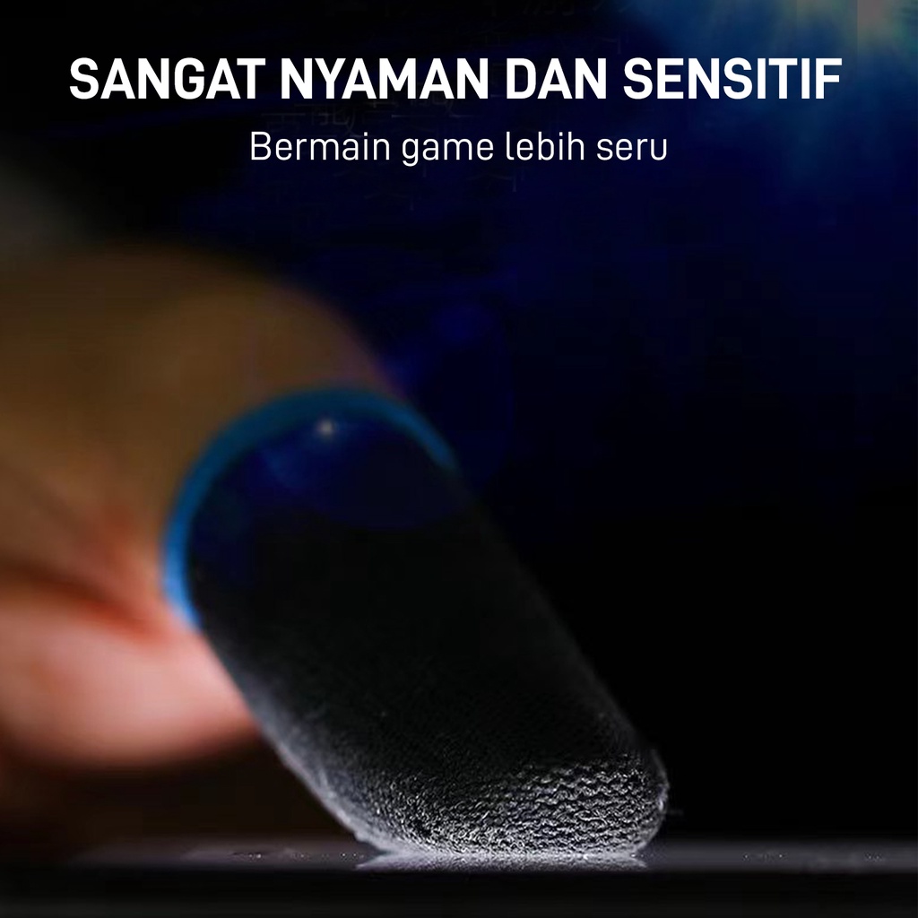 VEGER Finger Sleeve Sarung Jari Jempol Gaming Game Mobile Legend PUBG 1 Pasang