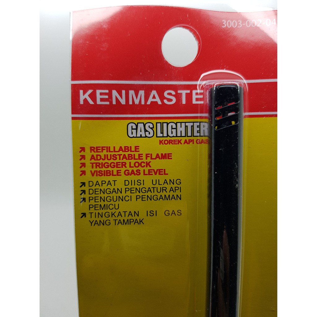 KENMASTER Gas Lighter Model 002-04 / Korek Api Gas Pemantik Kompor