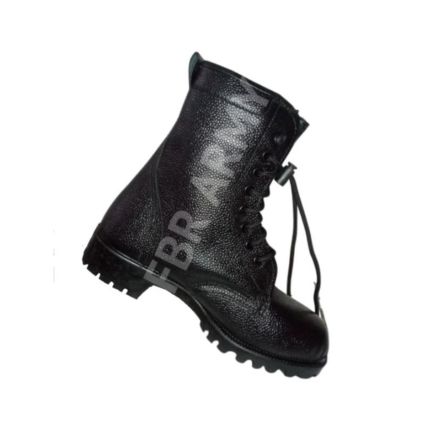 sepatu pdl kulit jeruk asli tni ad