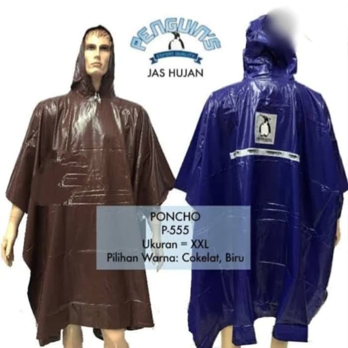 Jas hujan penguins poncho P555 -  jas hujan kelelawar penguin