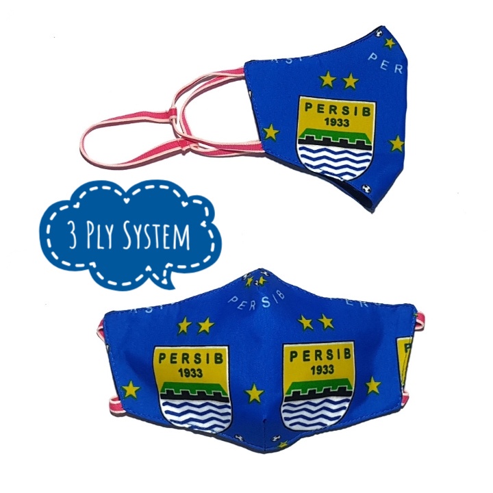 MASKER ANAK KARAKTER ANIMASI MODEL DUCKBILL KAIN WAJAH PEREMPUAN LAKI LAKI COWOK BAHAN POLOS HIJAB K