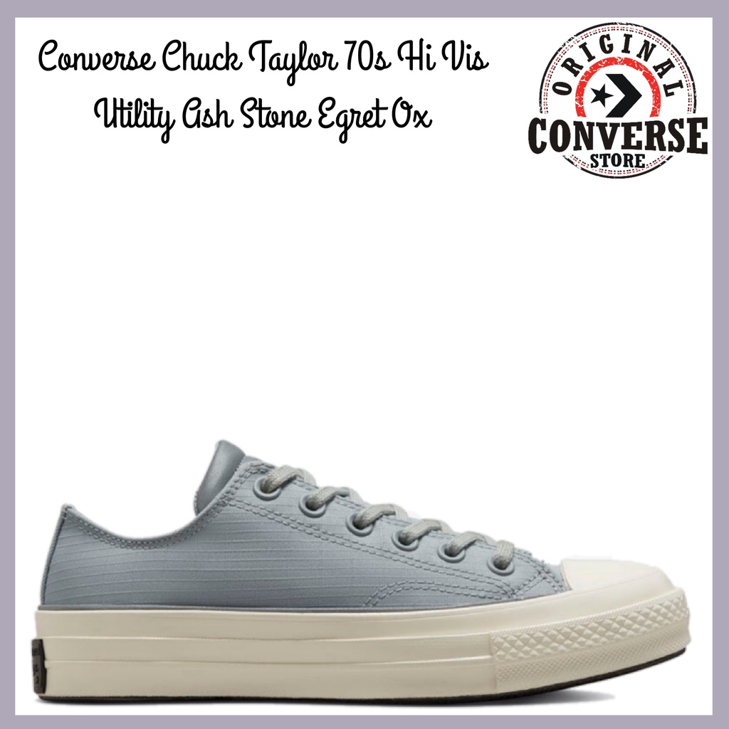 ORIGINAL CONVERSE CHUCK TAYLOR 70s Hi Vis UTILITY ASH STONE EGRET Ox 172068C WOMENS
