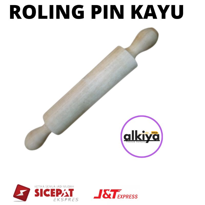 Perata adonan rolpin kayu rol penggila adonan