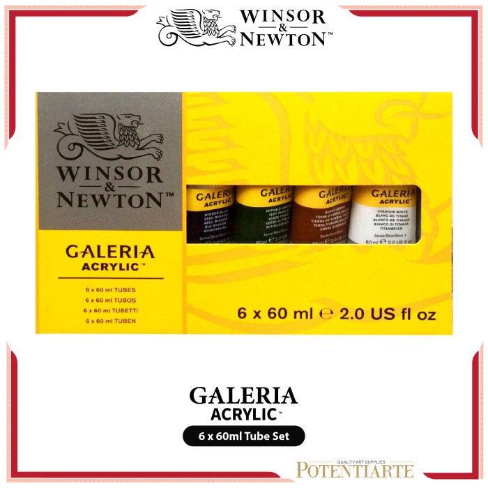 

(TERLARIS) Cat Akrilik Winsor & Newton Galeria 6x60ml Acrylic Tube Set