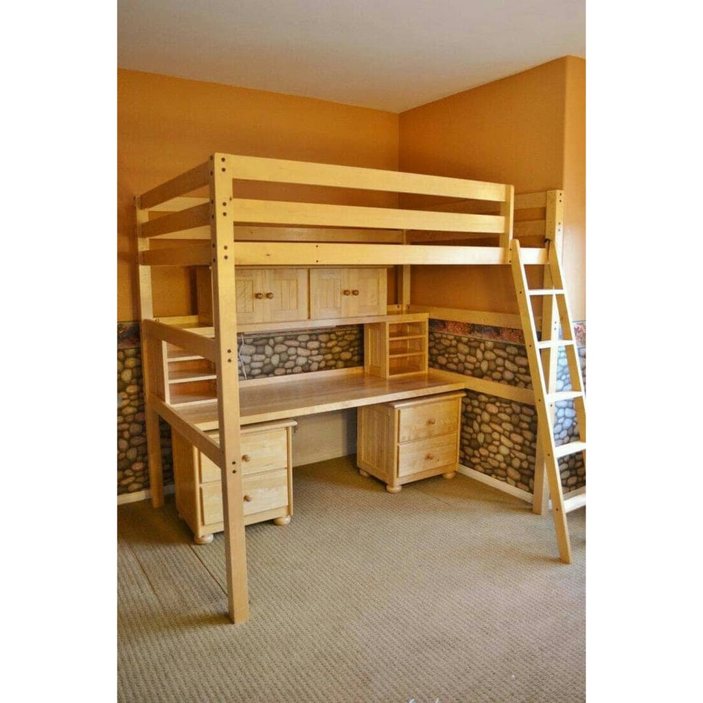 Tempat Tidur Tingkat Dipan Single Bed Playhouse Anak Jati Belanda