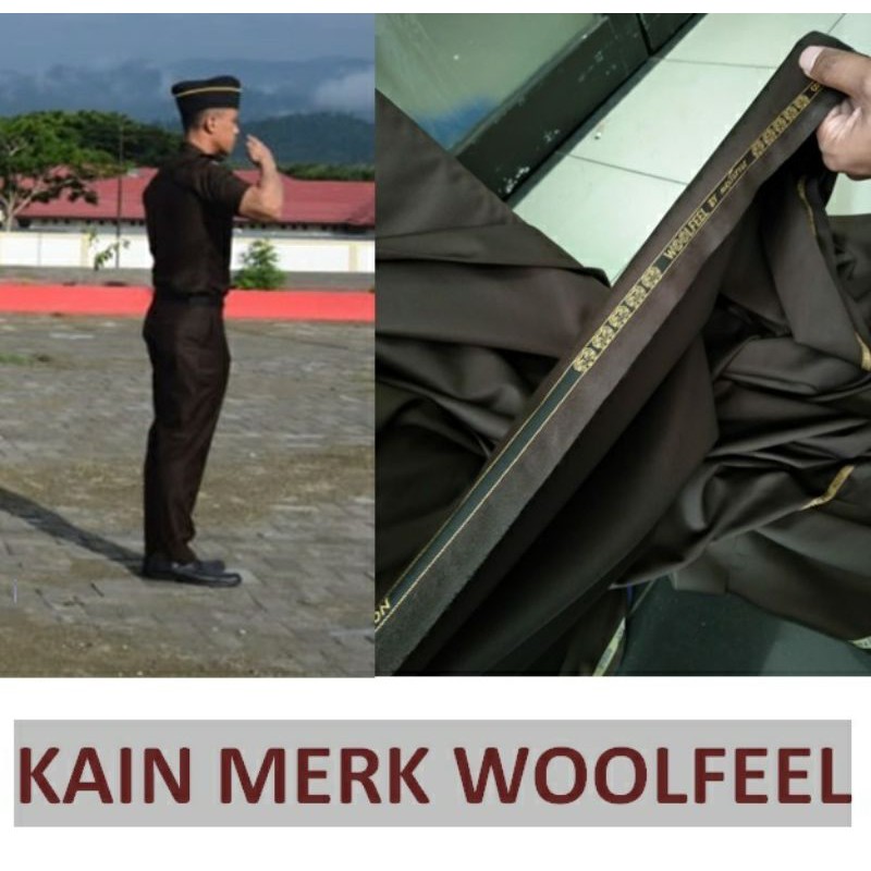 Kain Woolfeel by Maxistyle Bahan Seragam Kejaksaan Polisi Pemda Harga Per 10 CM