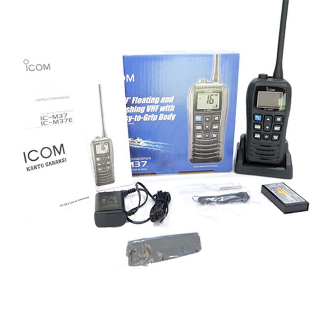 ICOM RADIO MARINE IC-M37 VHF TRANSCEIVER NEW ORIGINAL GARANSI RESMI POSTEL