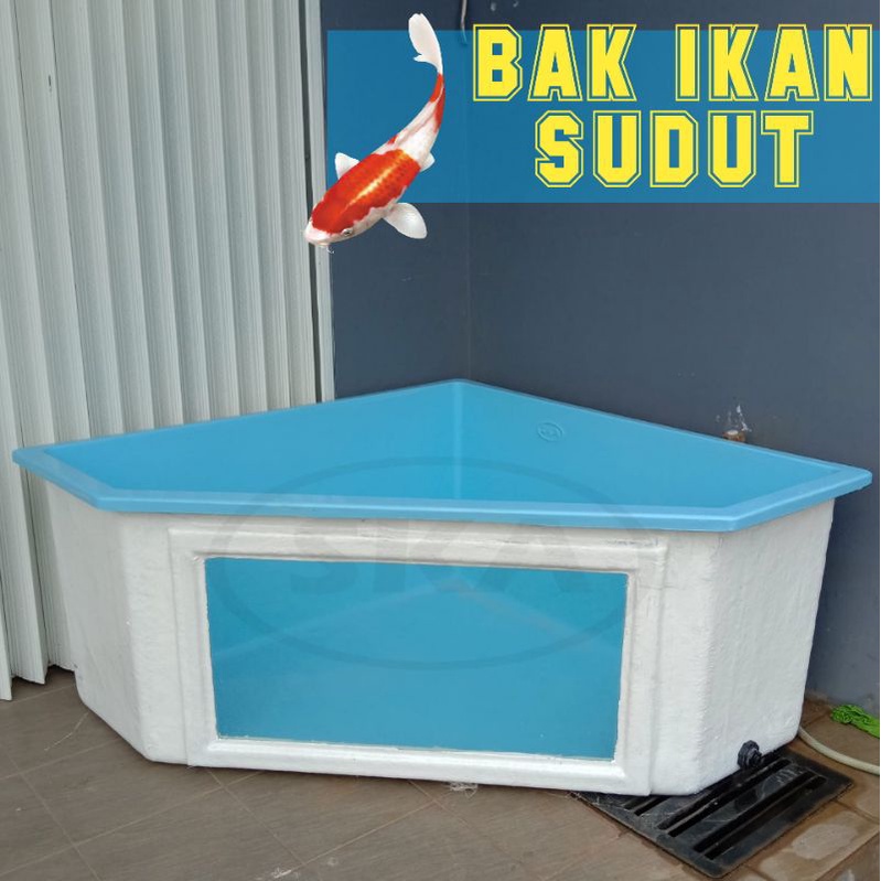 Bak ikan Sudut / Kolam ikan koi / Bak fibreglass