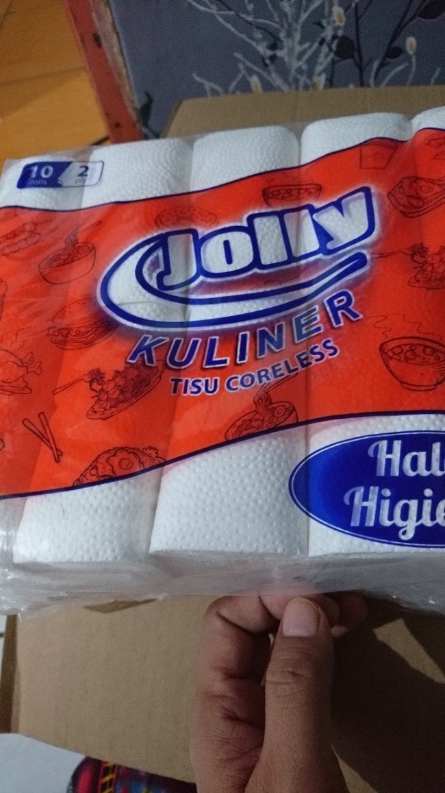Jolly Kuliner Coreless Tissue Embossed [10 Roll]