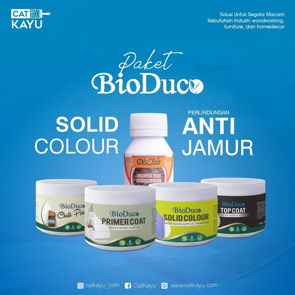 Finishing Kayu Solid Lengkap Cat Kayu Furniture Anti Jamur