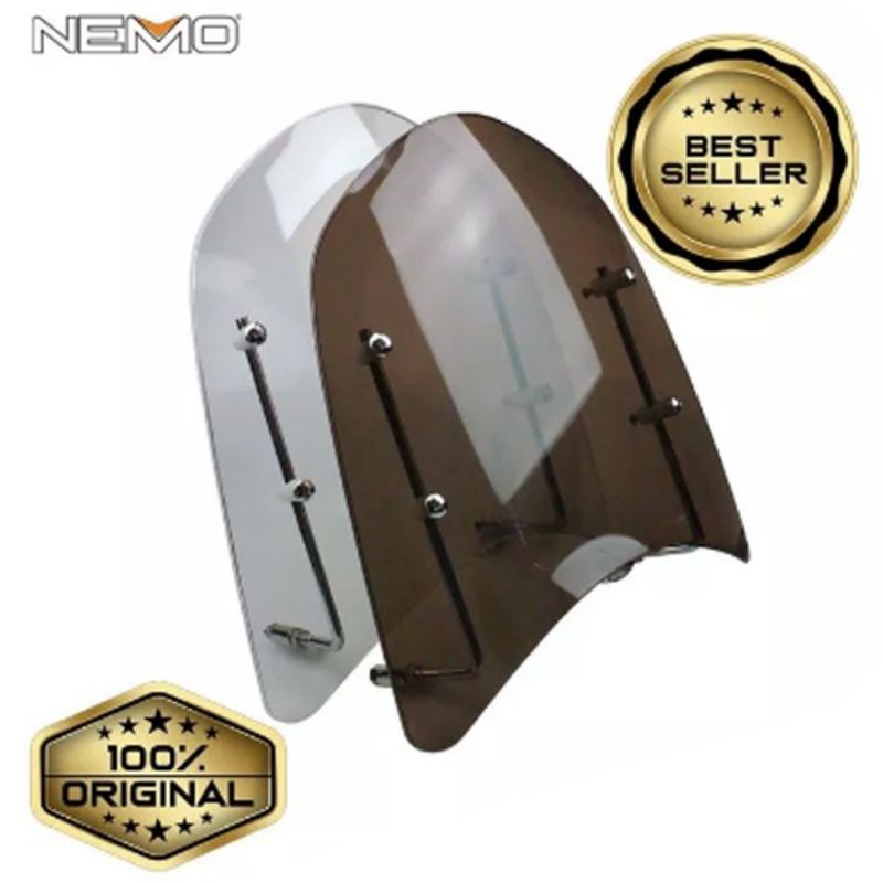 Visor Windshield Motor GENIO NEMO BEBEK Matic mio Fino Scoopy Vario Revo Supra Beat