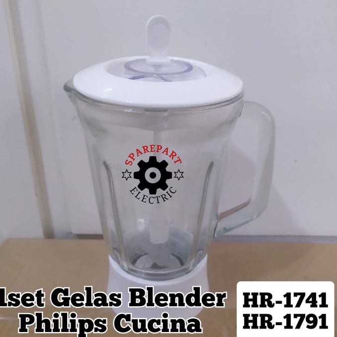 Fullset Gelas Pisau Jus Blender Philips Cucina Hr 1741 1791 Hafisstore12