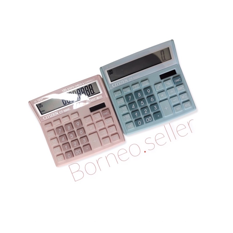 

Adn kalkulator sedang dagang citizen 555N 12DIGIT - kalkulator warna Citizen Ct 555C color