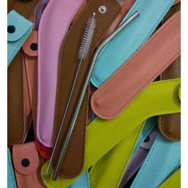 Set sedotan stainless premium souvenir