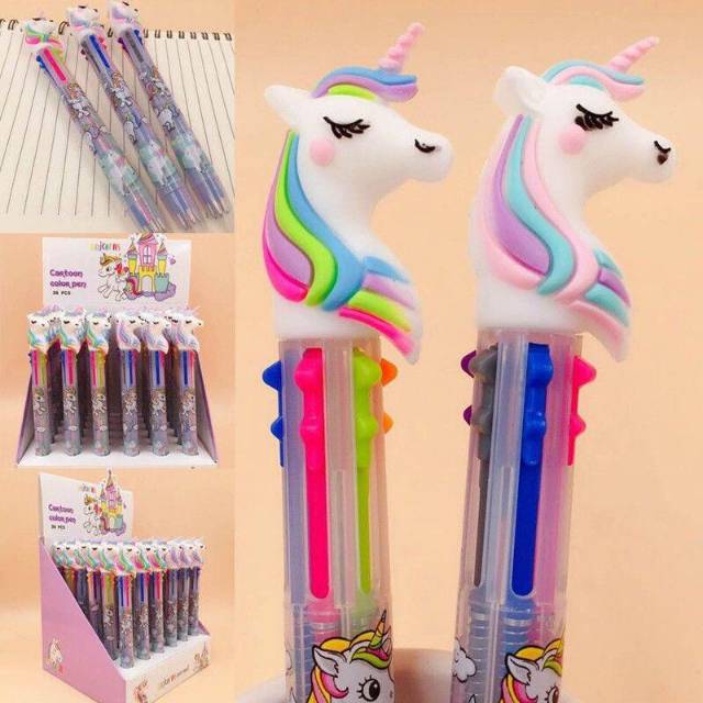 

Pulpen Unicorn 6 warna